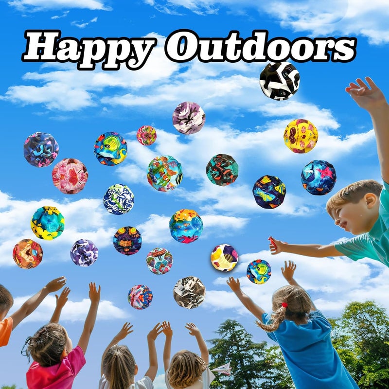 QOUXZ 6 Pack Astro Jump Ball, Multicolored Spaceballs, Super High Bouncing Lightweight for Children, Bouncy Balls, Jumping Toy for Stress Relief - Image 4